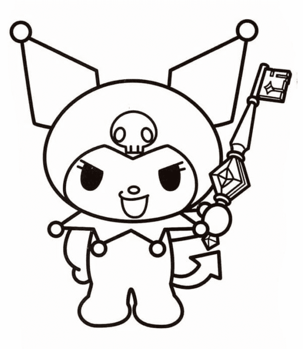 Kuromi coloring pages printable for free download