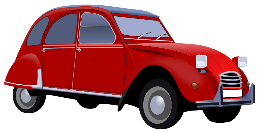 Red car clip art image