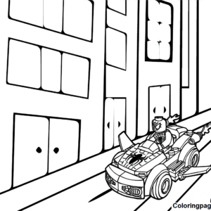 Lego spiderman coloring pages printable for free download