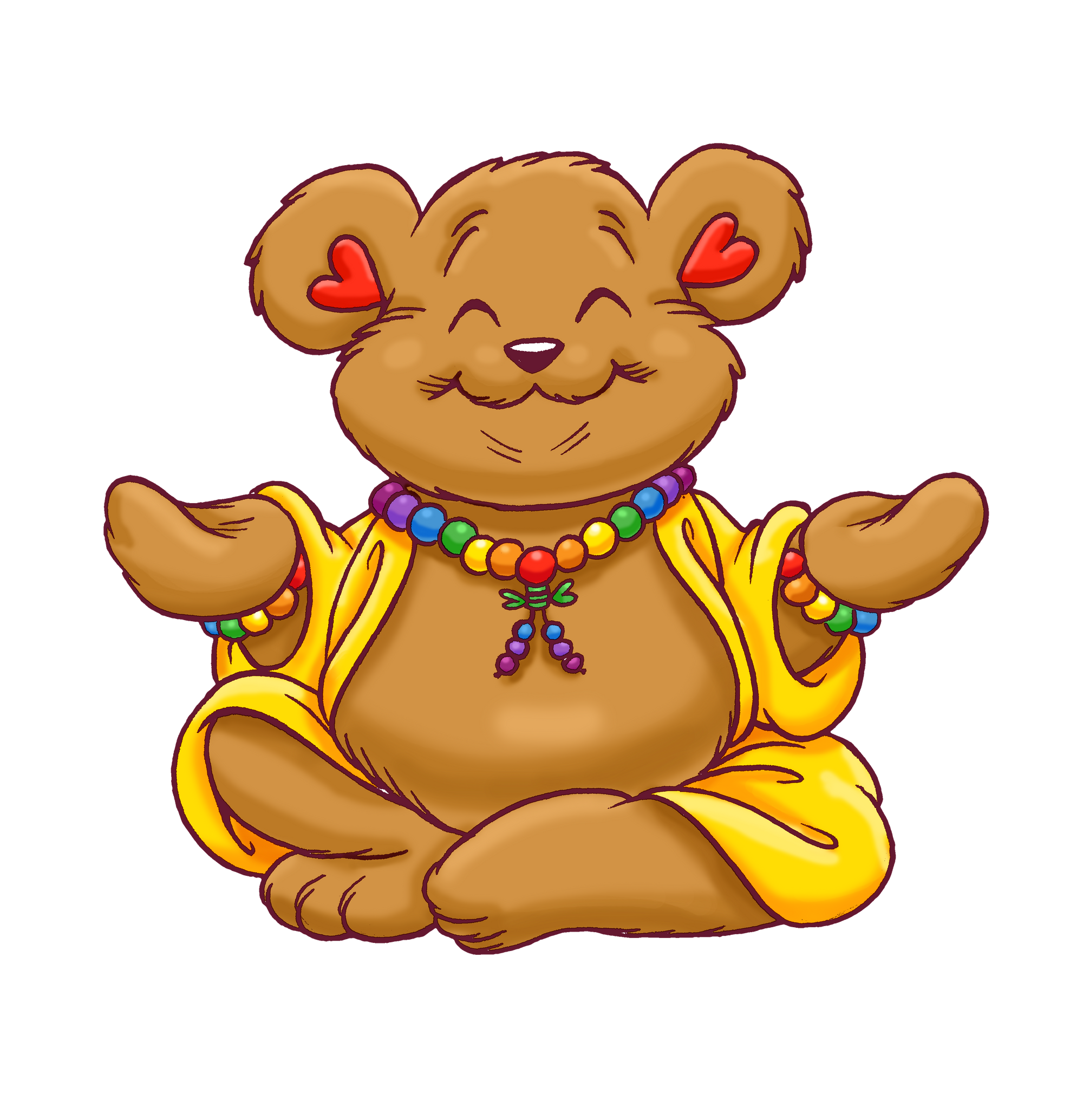 Buddha bears enlightenment coloring book spiritual growth for kids
