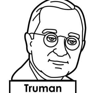 President harry s truman coloring pages printable for free download