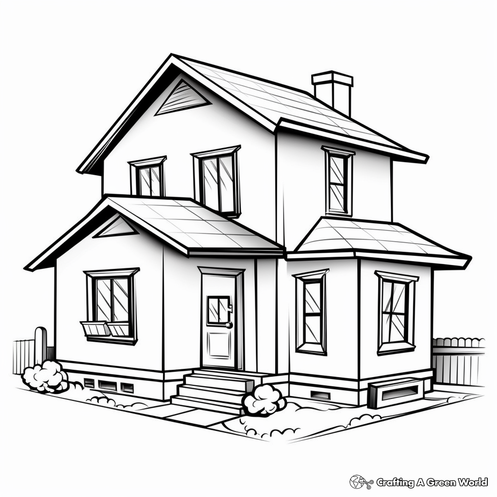 House coloring pages