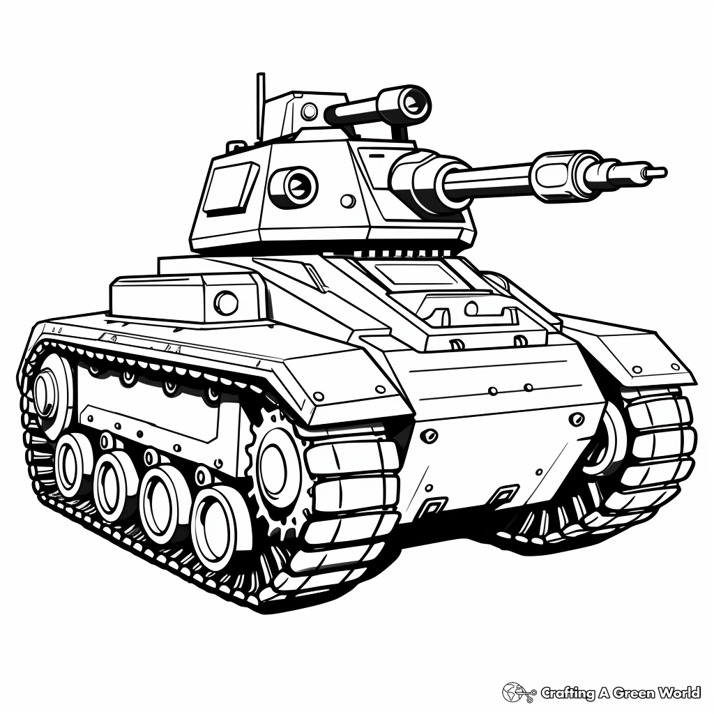 Tank coloring pages
