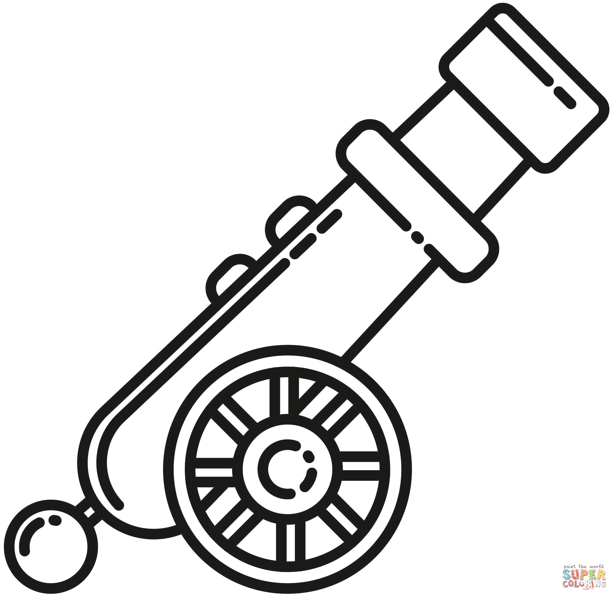 Pirate cannon coloring page free printable coloring pages