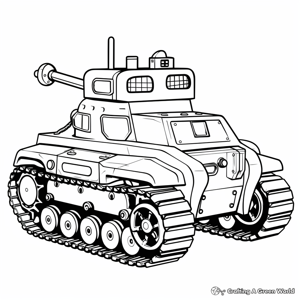 Tank coloring pages