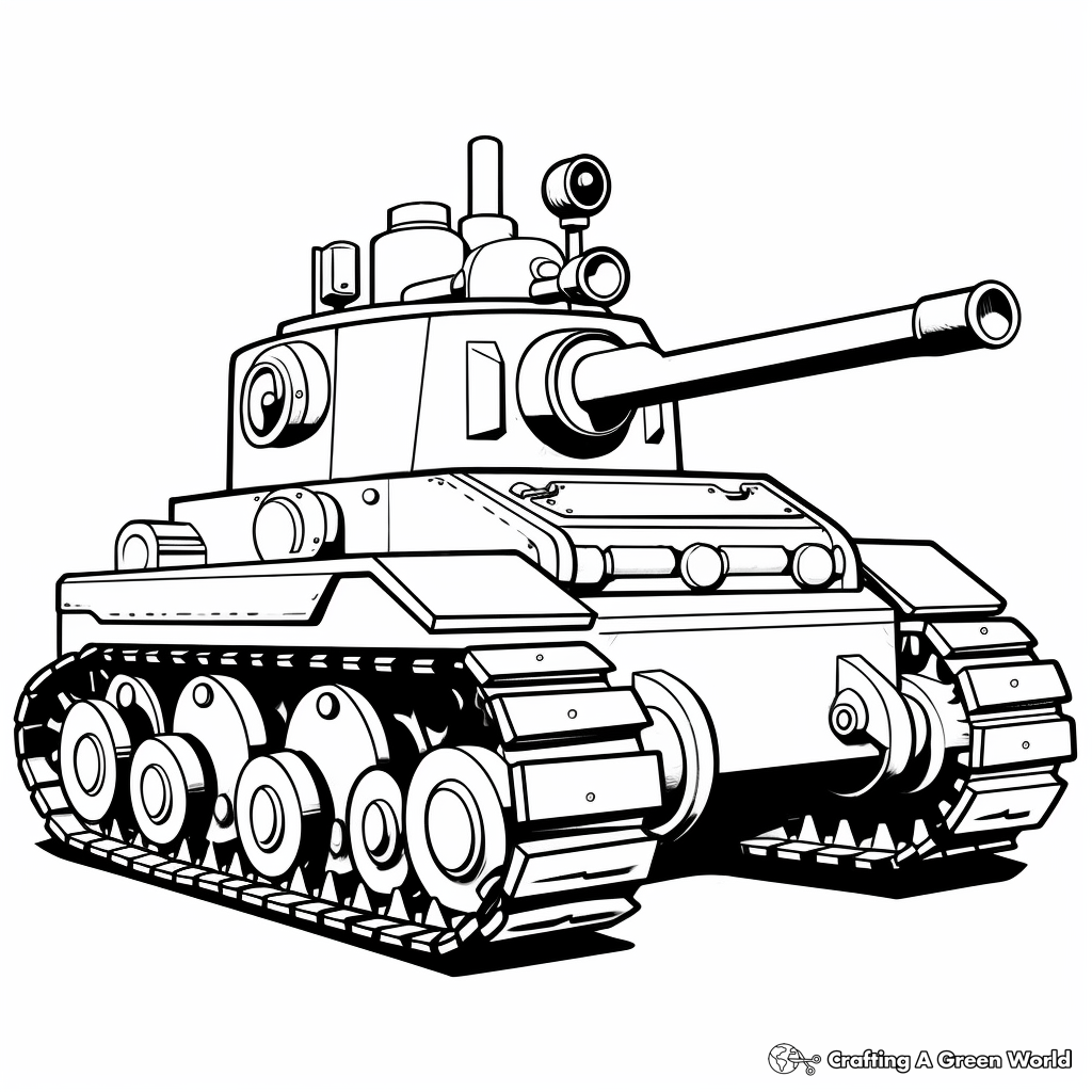 Tank coloring pages