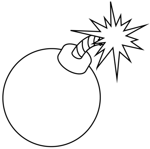 Bomb coloring page free printable coloring pages