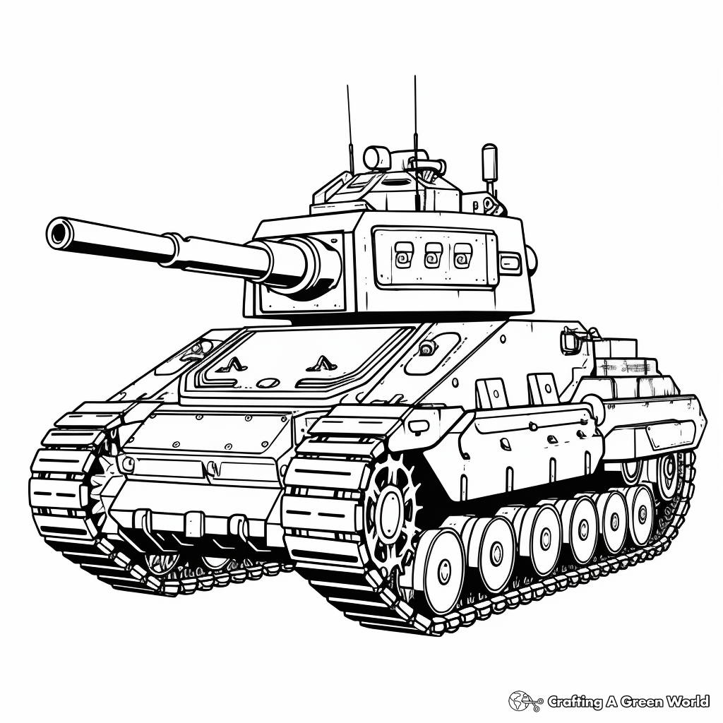 Tank coloring pages
