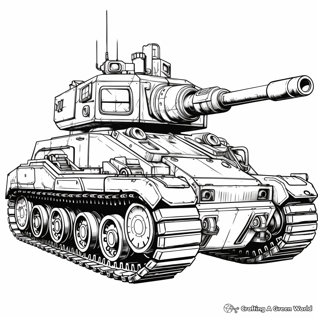 Tank coloring pages