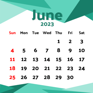 Calendar june vector art png images free download on