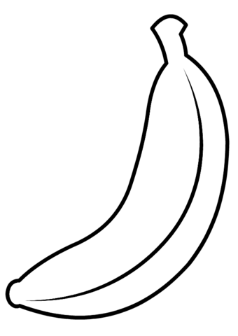 Banana coloring page fruit coloring pag vegetable coloring pag banana crafts