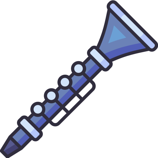 Clarinet generic outline color icon