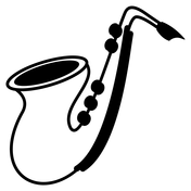 Saxophone coloring page free printable coloring pages