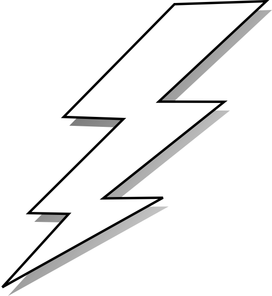 Style guide clker lightning bolt coloring pages lightning