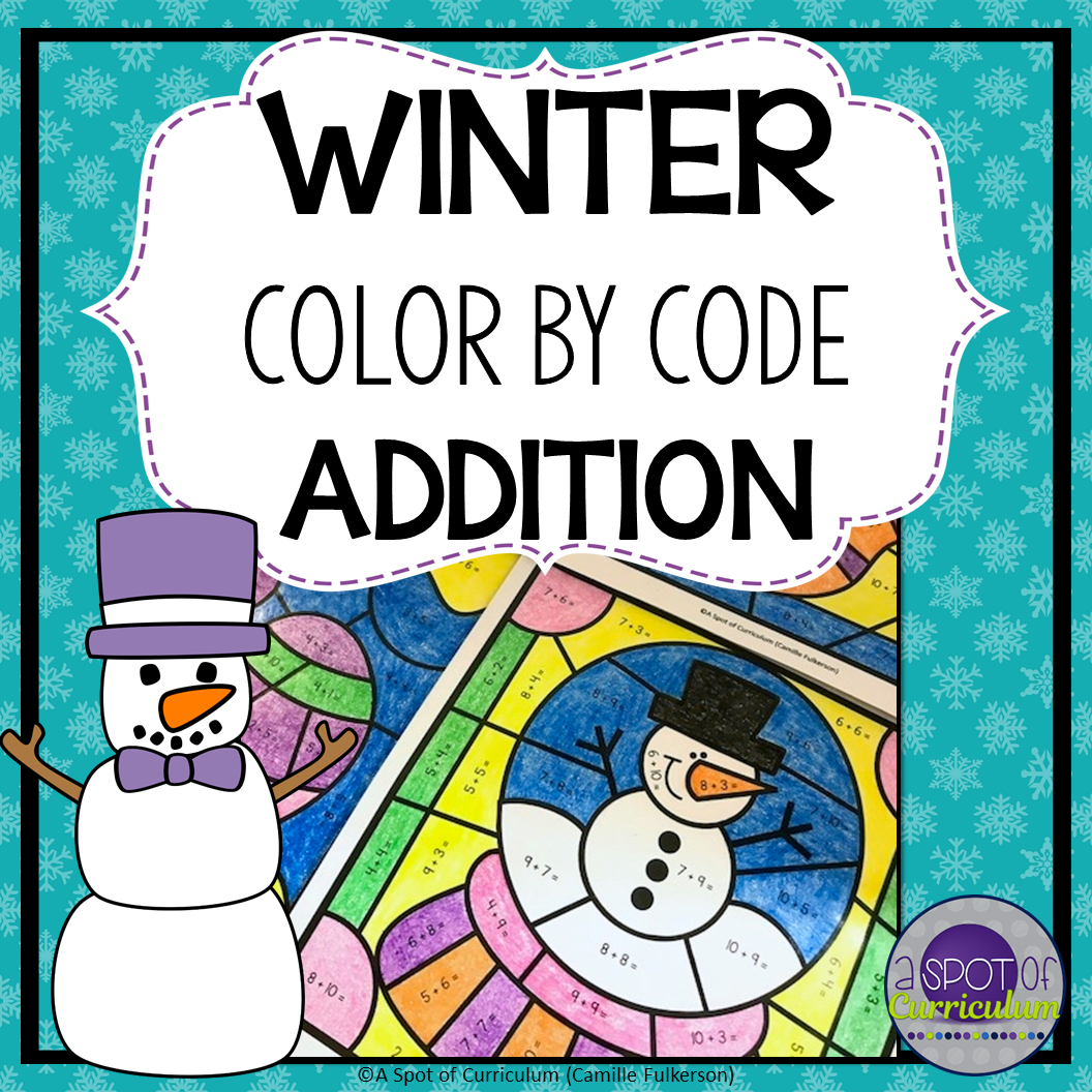 Winter coloring sheets