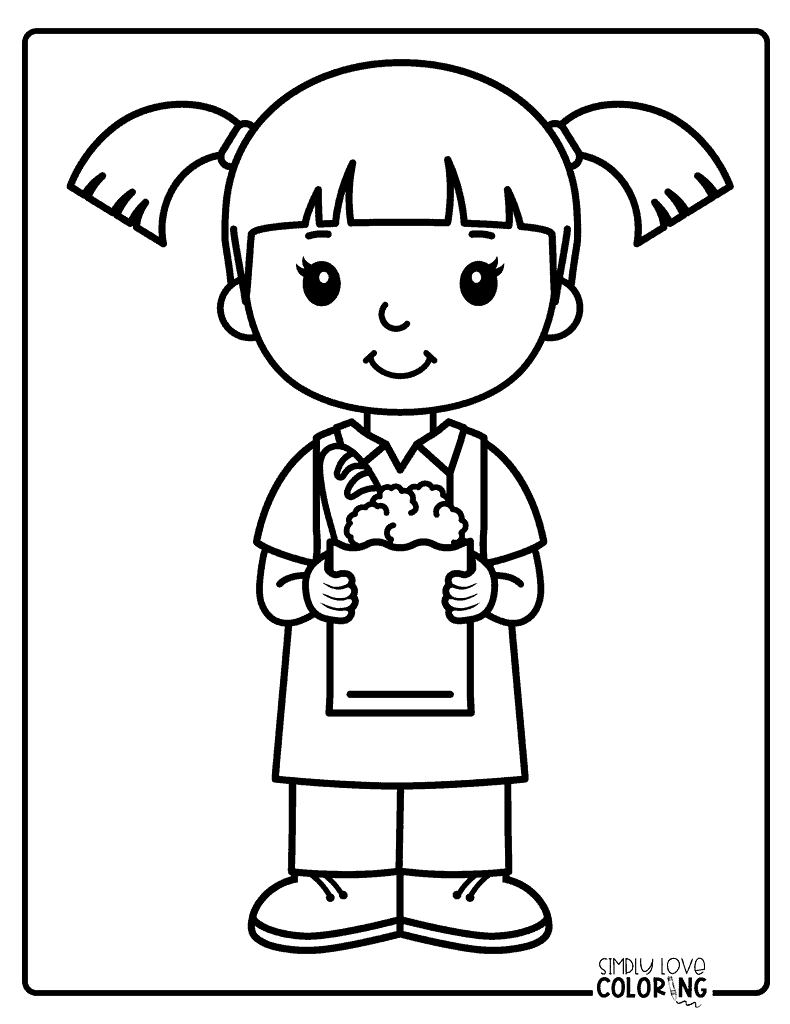 Profession coloring pages free pdf printables