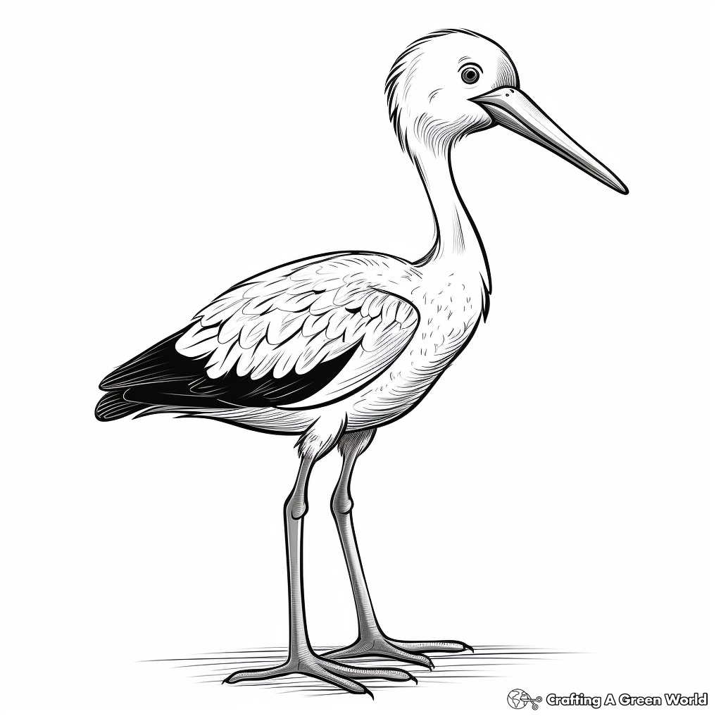 Stork coloring pages