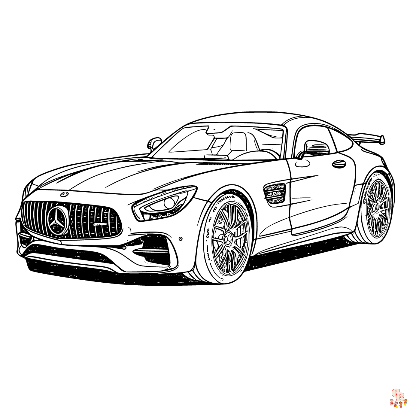 Printable mercedes coloring pages free for kids and adults
