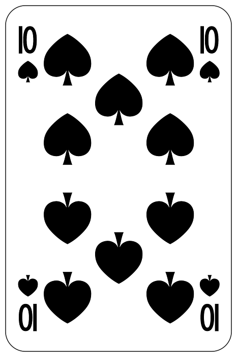 Poker playing card spade greeting card by miroslav nemecek