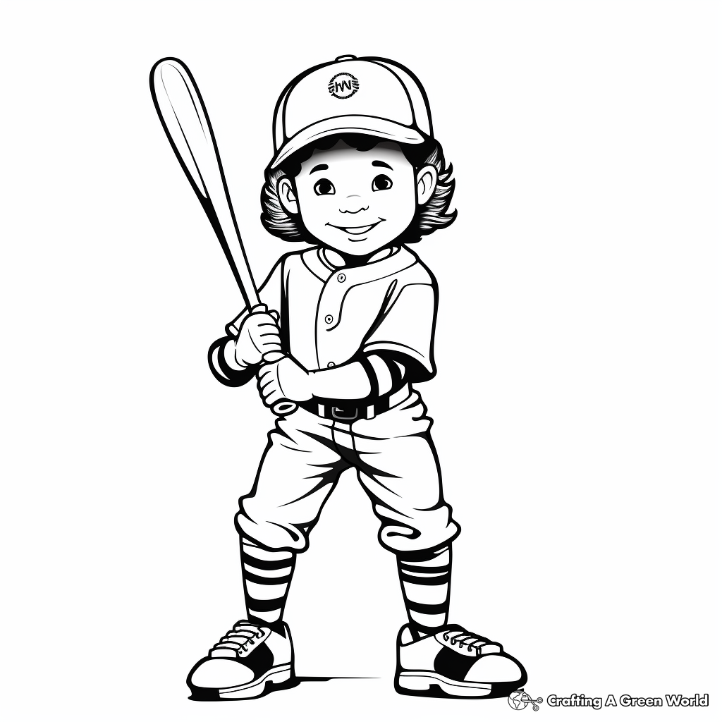 Baseball coloring pages