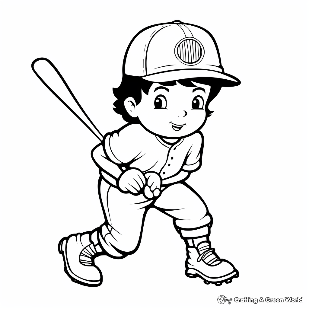 Baseball coloring pages