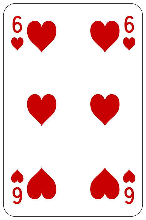 Poker playing card heart greeting card by miroslav nemecek