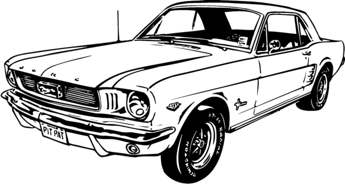 Ford mustang vector art png images free download on