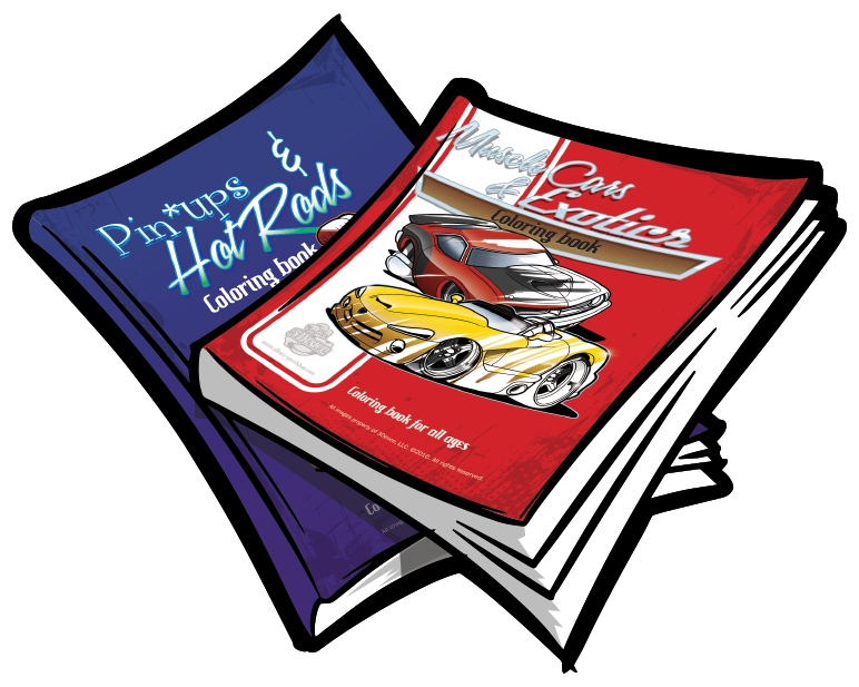 Coloring books deuce speedshop