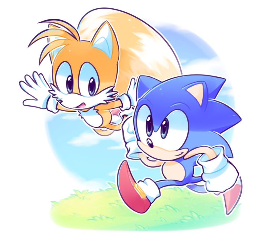 Sonic and tails by azulila on deviantart classic sonic sonic sonic the hedgehog