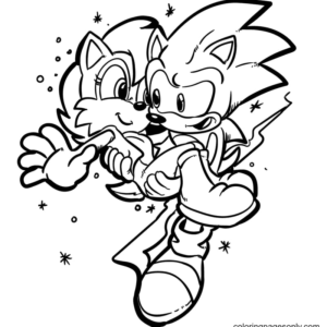 Sonic coloring pages printable for free download
