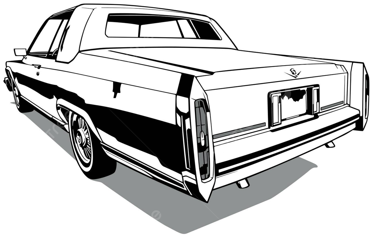 Drawing of a classic american vintage car classical cadillac collectors car vector classical cadillac collectors car png and vector with transparent background for free download
