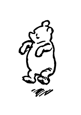 Winnie the pooh illustration coloring page free printable coloring pages