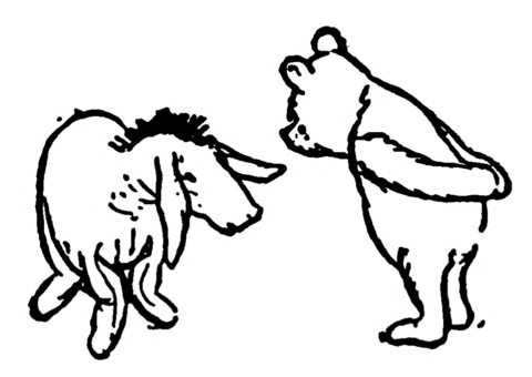 Winnie the pooh illustration coloring page free printable coloring pages
