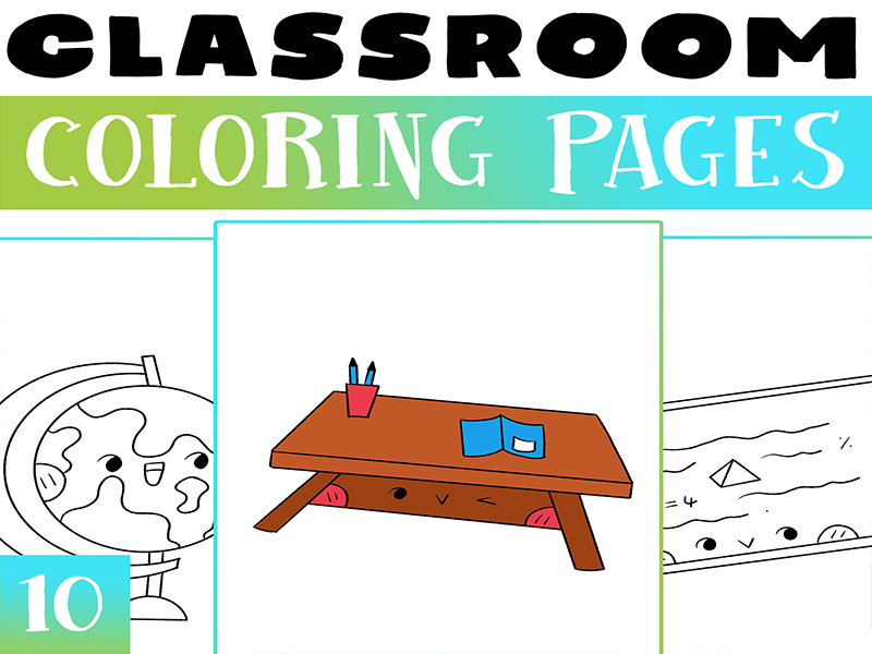 Classroom coloring pages classroom coloring worksheet activity end of the year teaching resources