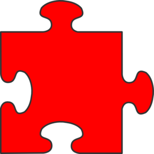 Red border puzzle piece clip art puzzle pieces clip art clip art borders