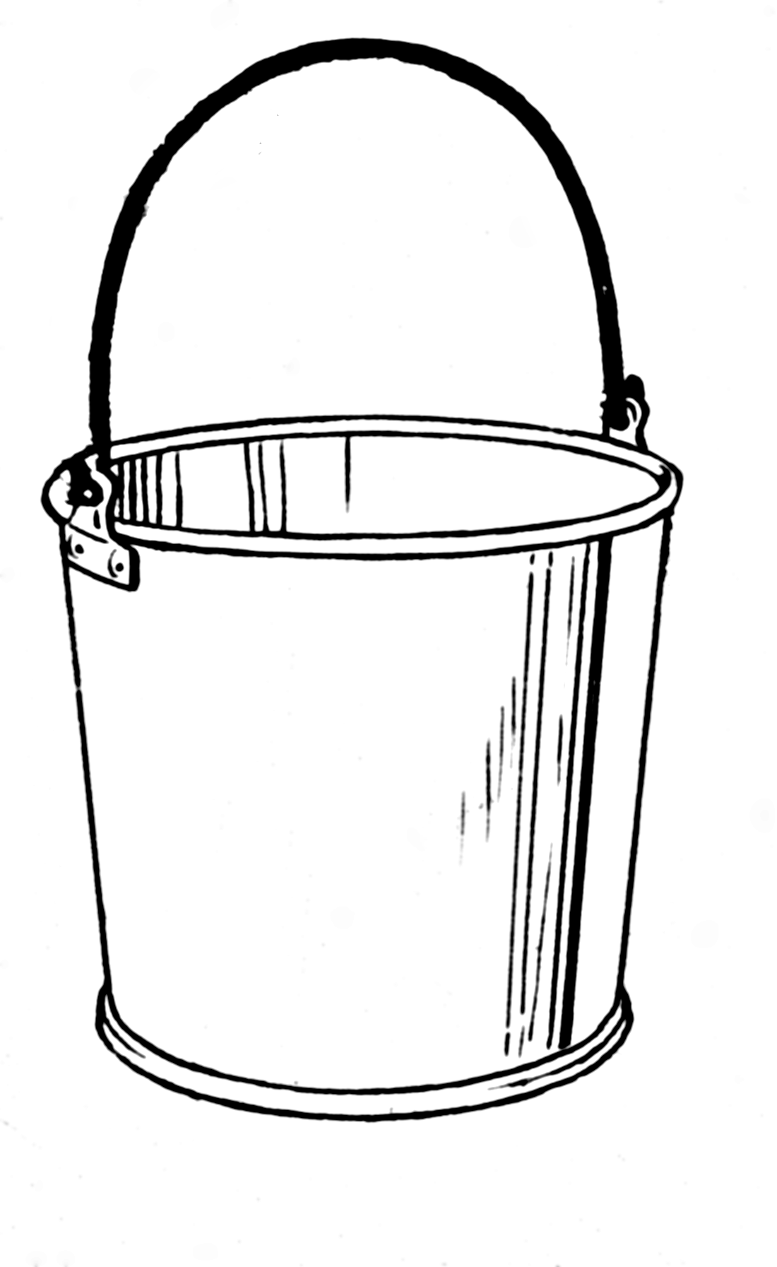 Pin clip art of a bucket or pail on bucket drawing bucket coloring pages