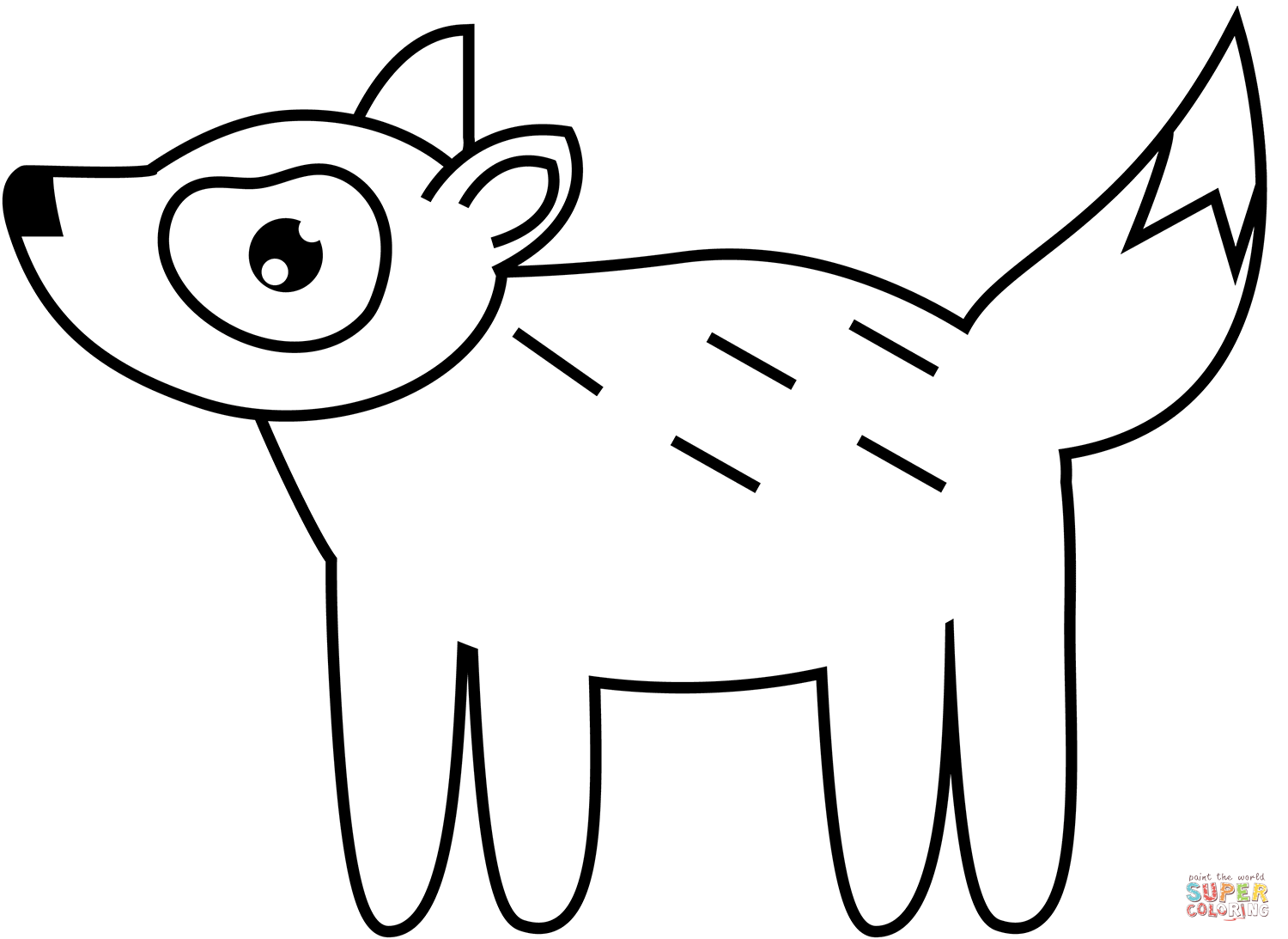 Cute wolf coloring page free printable coloring pages