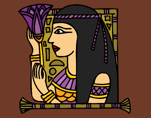 Colored page cleopatra painted by user not registered