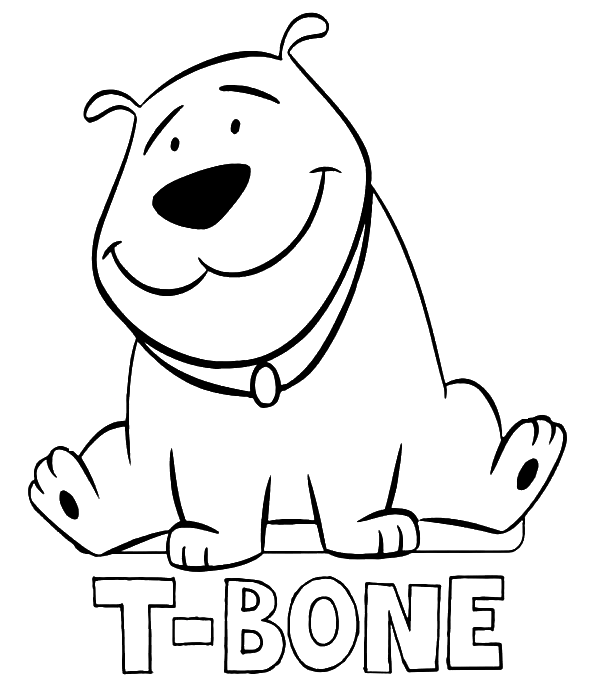 Clifford for kids coloring page