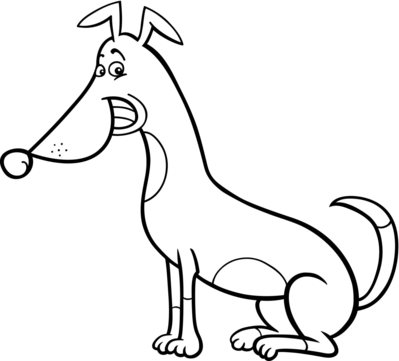 Cute dog coloring book png transparent images free download vector files