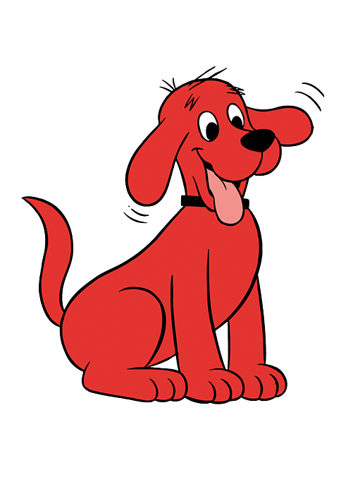 Clifford the big red dog sticker by the gallery
