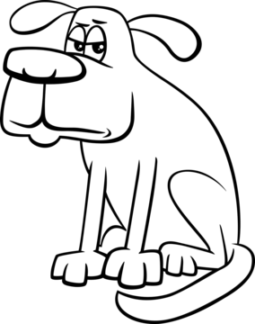 Dog characters coloring page animal ic happy vector animal ic happy png and vector with transparent background for free download
