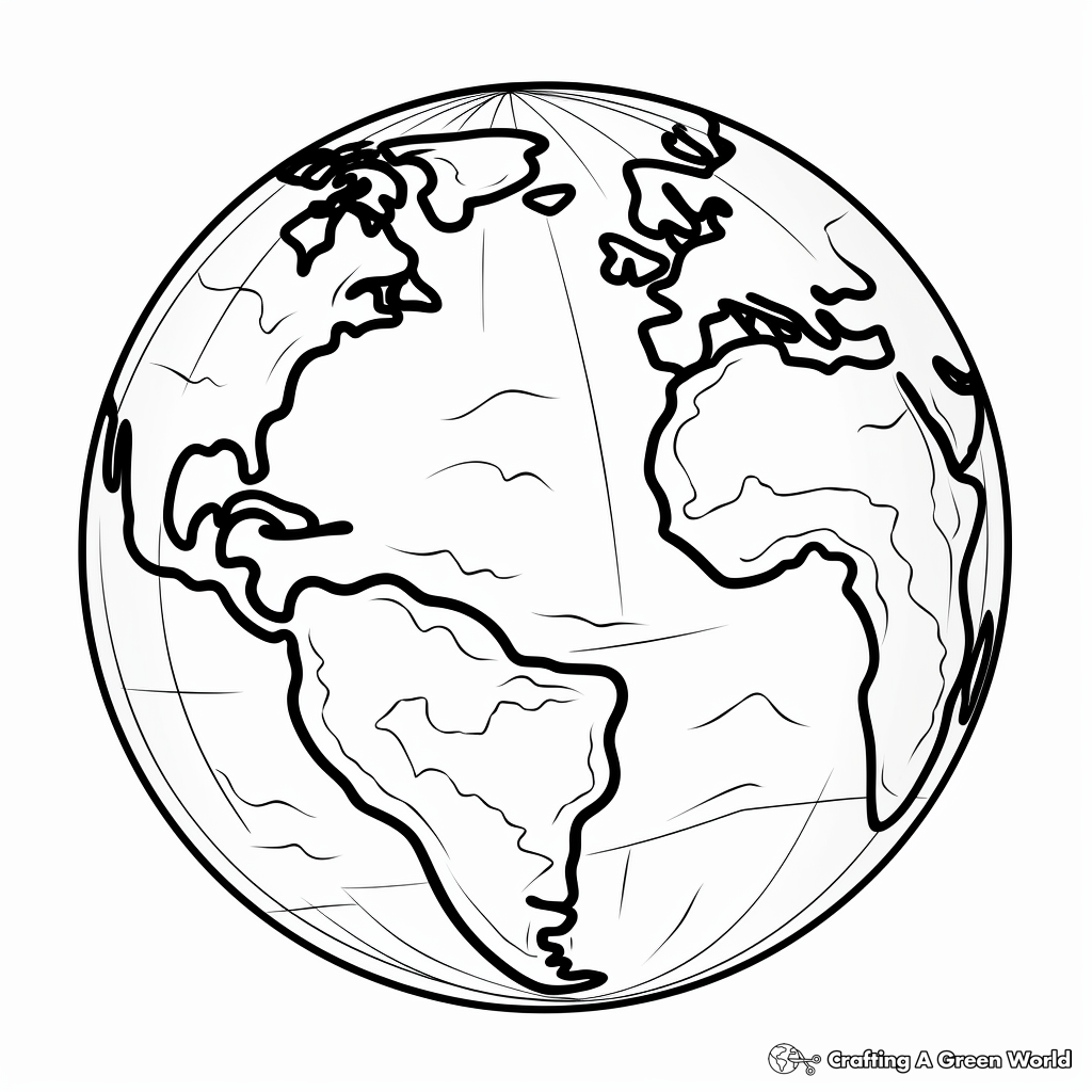 Earth coloring pages