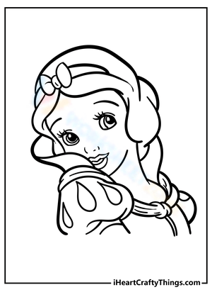 Free printable snow white coloring pages for kids