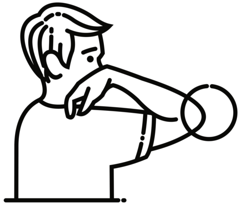 Elbow coloring page free printable coloring pages