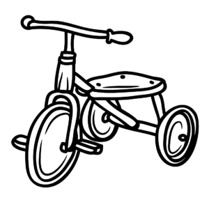 Tricycle coloring pages printable for free download
