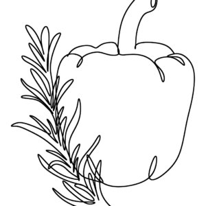 Bell pepper coloring pages printable for free download