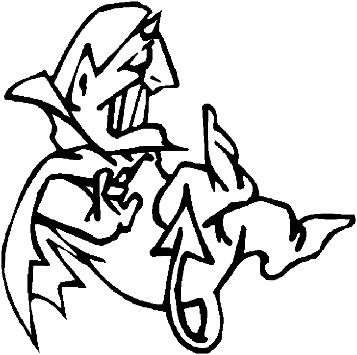 Halloween coloring sheets devil