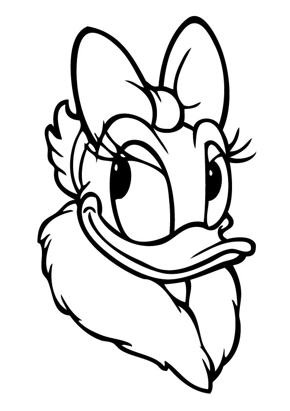 Christmas daisy duck coloring pages