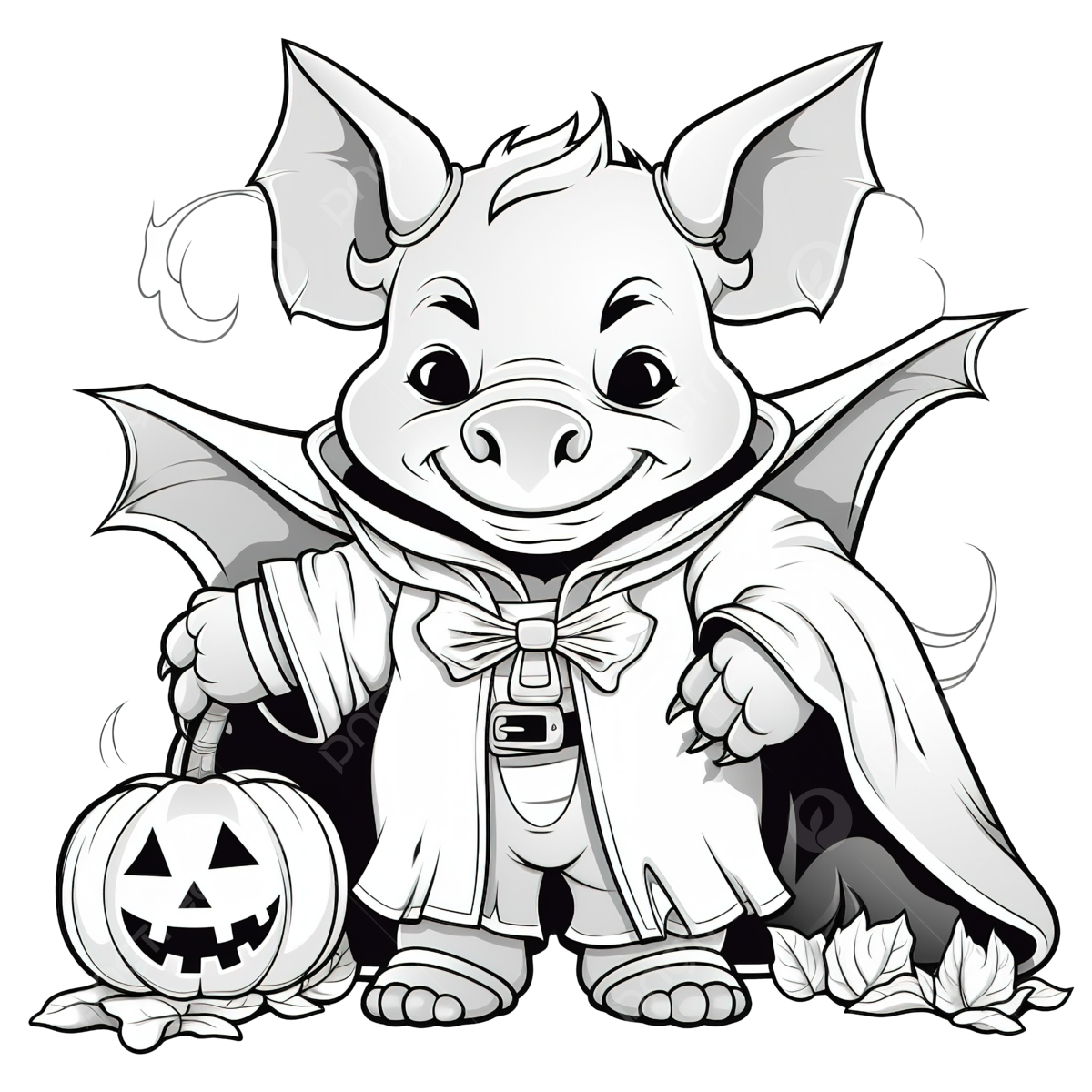 Scary halloween coloring page png transparent images free download vector files